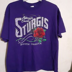 Anvil Women's Sturgis Motorcycle Classic Short Sleeve T Shirt in Size XL